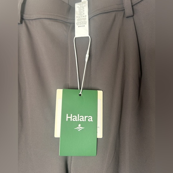 Halara Pleated High Waist Wide Leg Pull On Stretch Pants Medium Petite Gray - Picture 11 of 16